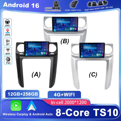Car Android 16 GPS Navigation For Land Rover Discovery 3 2004 -2009 Auto Radio Stereo Multimidia Video Player Carplay NO 2DIN 4G