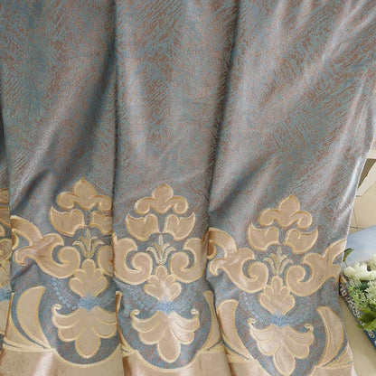 European-style curtains for living room dining room bedroom Chenille luxury high-end blackout embroidery extravagance retro new