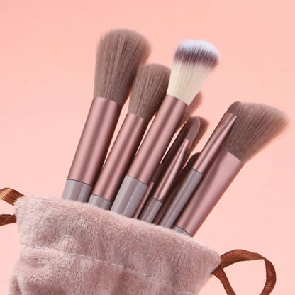 13 PCS Makeup Brushes Set Professional Eye Shadow Foundation Women Cosmetic Brush Eyeshadow Blush Beauty Soft Make Up Tools Bag