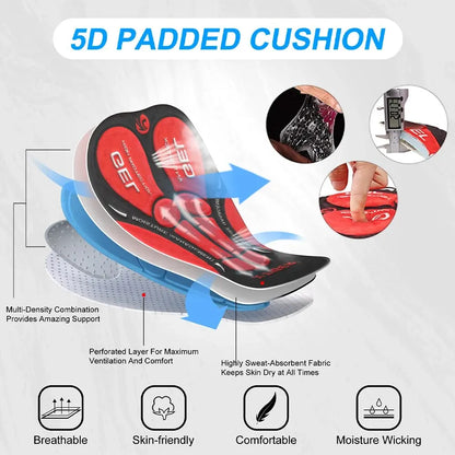 X-TIGER Winter Bike Pants 5D Gel Padded Cycling Tights Leggings Men's Outdoor Riding Mountain Road Bicycle Long Trousers