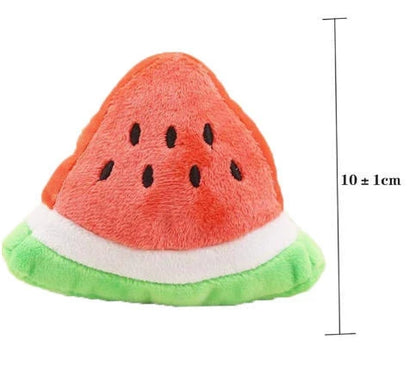 Dog Squeaky Toys Plush Animal Fruit Food Toy Durable Chew Interactive Toys Small Medium Dogs Cats Puppy Pet Supplies