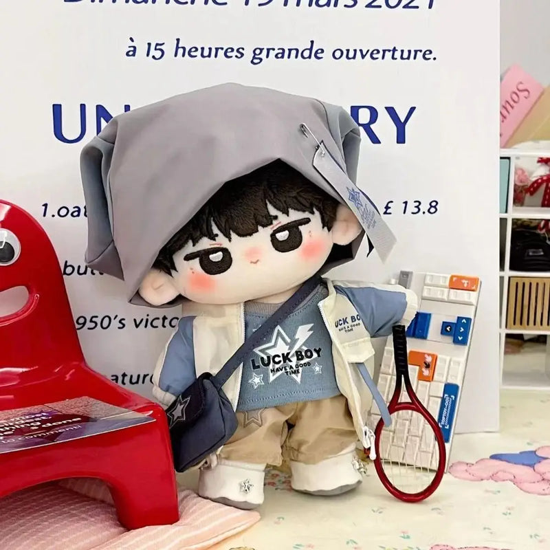 Hoodie 20cm Plush Toy Clothes Overalls Shoulder Strap Cotton Doll Clothes Sportswear Mini Plush Toy Clothes Doll Accessories
