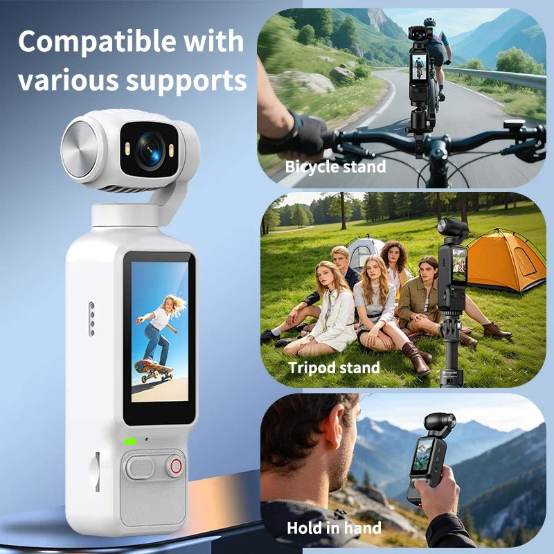 Lenovo HD 4K Action Camera 180° Rotatable For Vlog YouTube Tiktok Girls Record Life Video Recording Entry Portable Action Cam