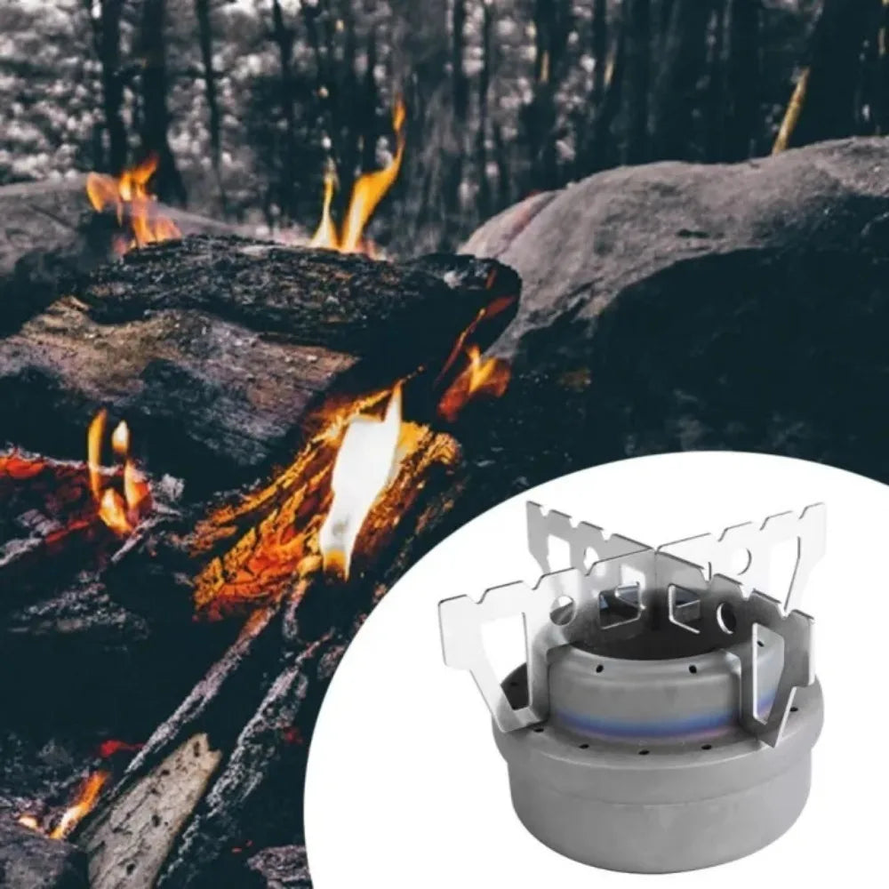Portable Alcohol Stove Rack Folding Stove Cross Combination Stent Metal Material Pot Bracket Burner Base Outdoor Camping Supply