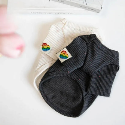 Love Pet Dog Clothes  Winter Fashion Knitted Warm Inner Pet Base Clothes Dog Two Legged T-Skirt Puppy Clothing for Small Dogs