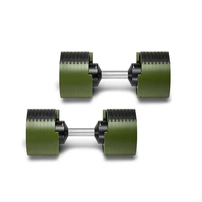 Multi-Color Adjustable Dumbbell Set, 2KG(5LB) or 4KG(9LB) Increment, Up to 50KG(110LB), Fast Adjustable Dumbbells for Home Gym