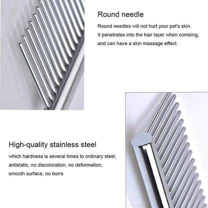 Puppy Grooming Comb Groomer For Dog stainless steel Groomer Pets Combs Hairbrush Cat Dog Grooming Combs Dog Hair Care