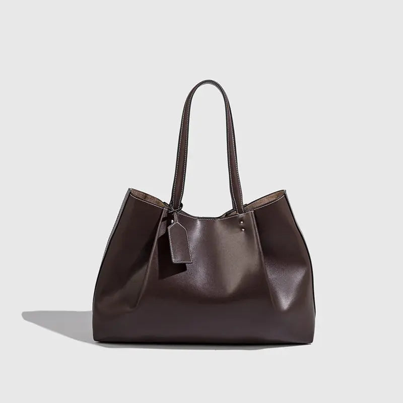 Fashion Ruched Women Big Handbags Designer PU Leather Shoulder Bag High Quality Crossbody Bags Women Bucket Bag Female Clutch