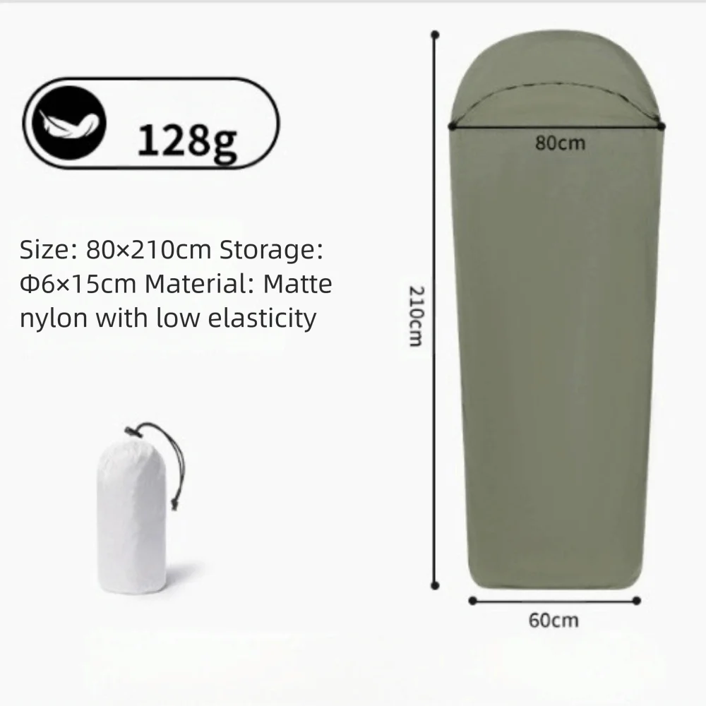 Ultralight Sleeping Bag Liner Warm Inner Liner Sleeping Bags Single Travel Hotel Nylon Camping Sheet Travel Hiking Camping