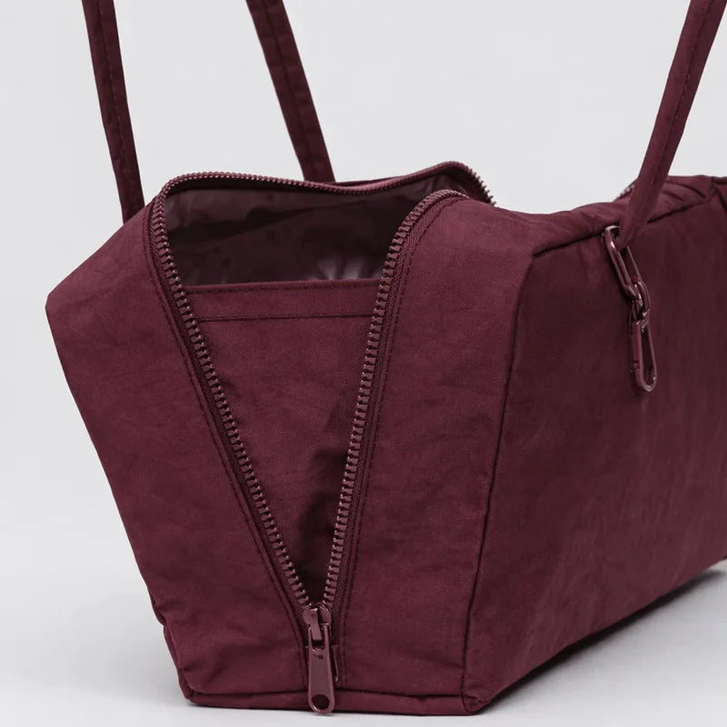casual lightweight  nylon bowling bag designer women shoulder bags large capacity simple underarm bag trend handbags  2026