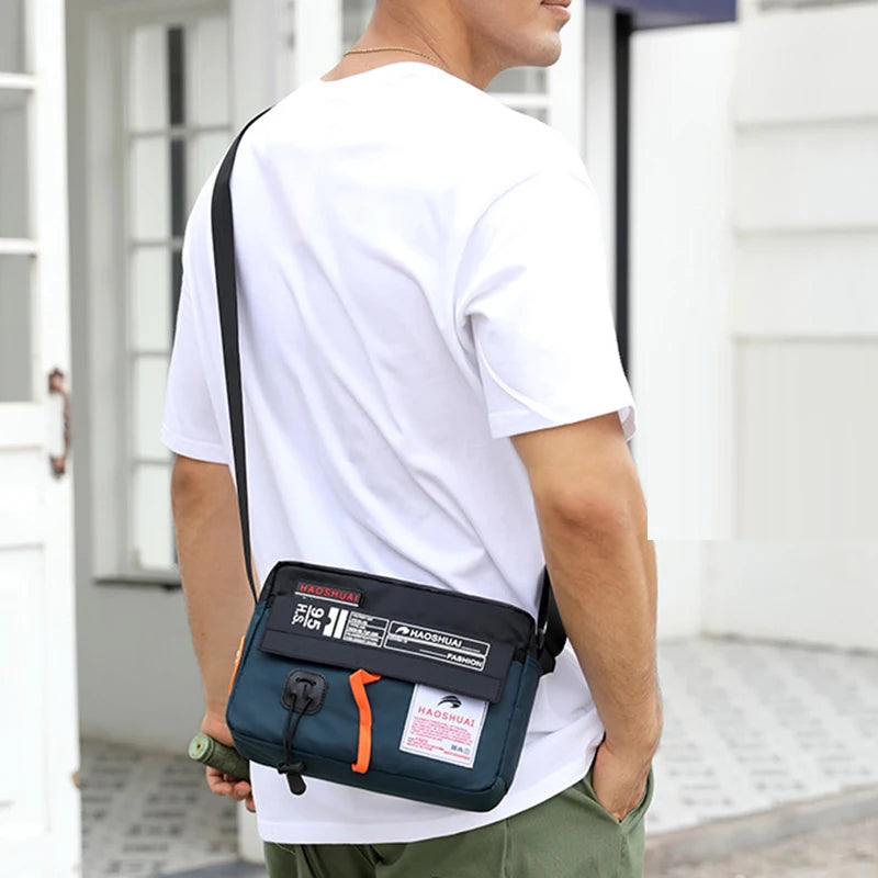 Cross Body Shoulder Bag for Men Fashion Casual Travel Climb Waterproof Nylon Outdoor Sports Military Male Messenger Bags