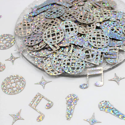 1 Set Disco-Themed Confetti & Glitter Disco Ball Party Decorations — Ideal for Disco, Birthday, and Music-Themed Parties