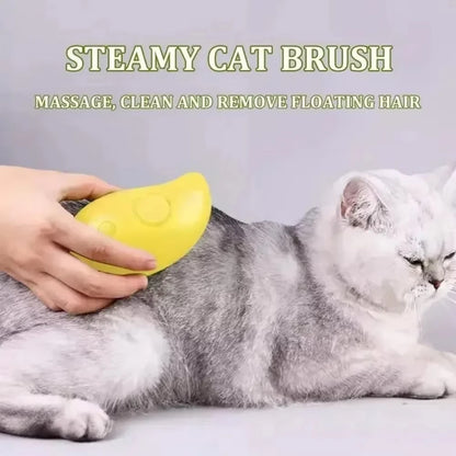 Pet Grooming Cat Brush Electric Spray Water Spray Kitten Dog Comb Soft Silicone Depilation Cats Bath Hair Brush Grooming Supplie