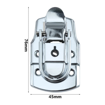 1pc Suitcase Lock Hasp with Key 76*45mm Tool Cabinet Fitting Lock Bag Spring Belt Hasp Buckle Hardware Package Accessories