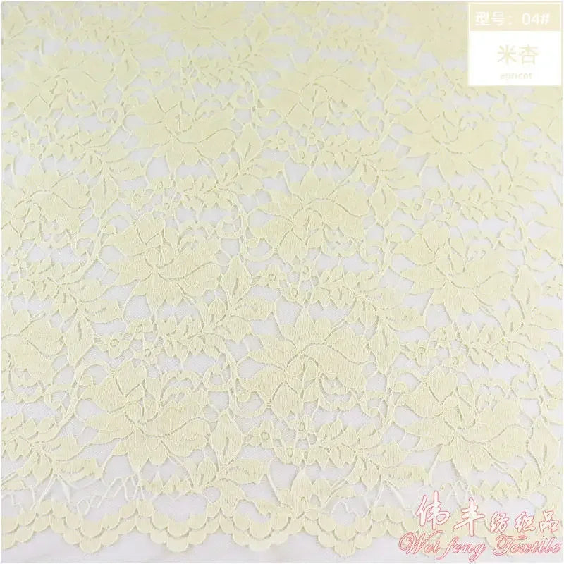 Lace Fabric Elastic By The Meter for Needlework Curtains Dresses Skirts Clothes DIY Sewing Comfortable Soft Cloth Red White Blue