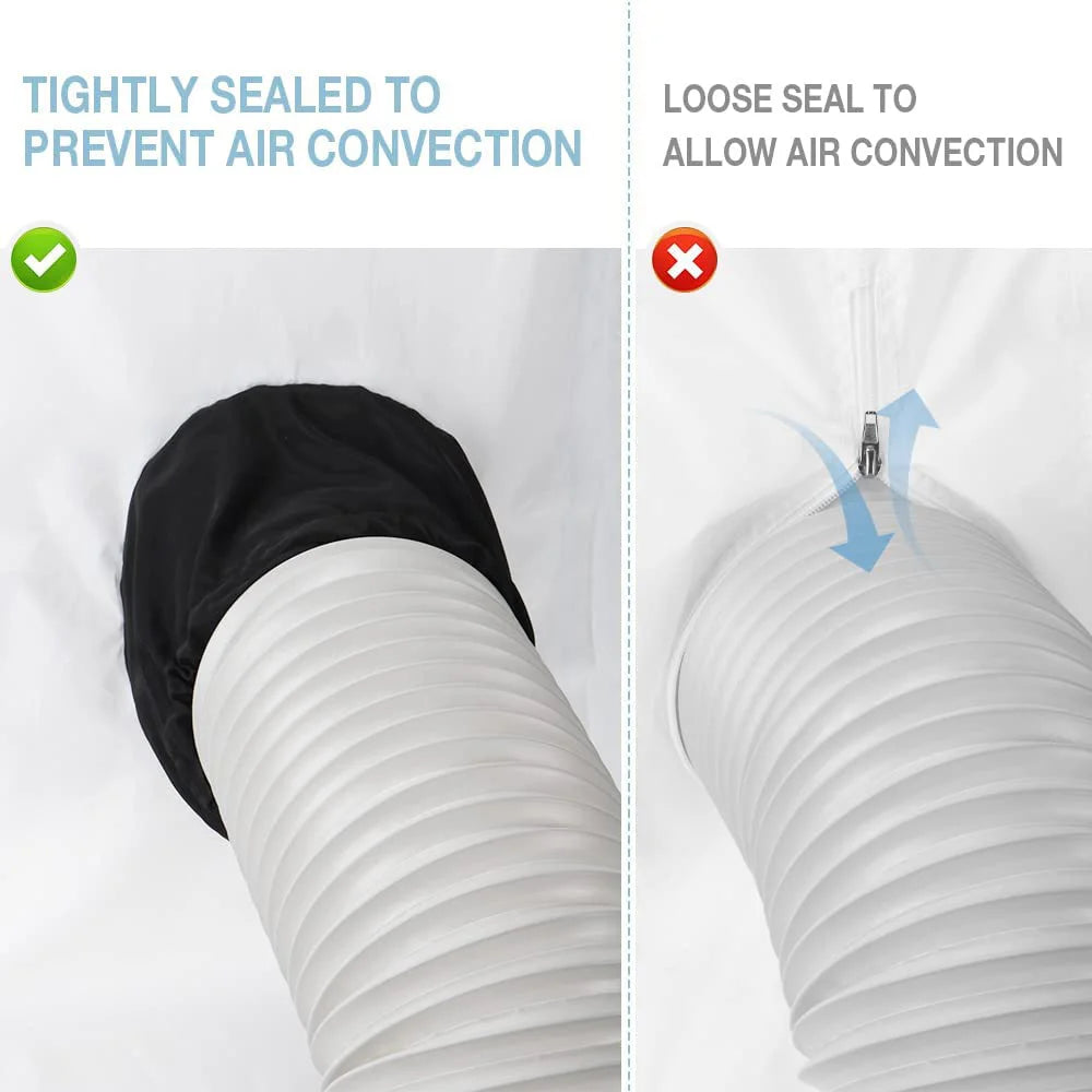 3/4M Waterproof Window Seal For Portable Air Conditioner Tilting Sloping Window Easy To Install Double With Tension Rope Sealing
