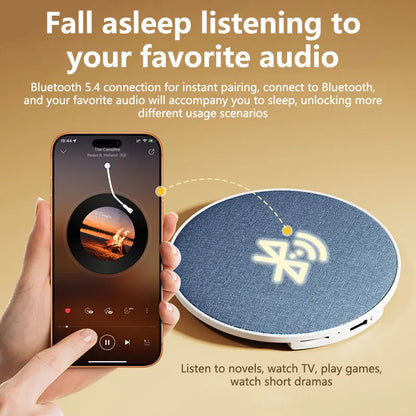 Lenovo Pillow Side Sleep Aid Speaker Ultrasonic Sleep Aid Speaker High Dynamic Sound Quality Butterfly Bluetooth Speaker