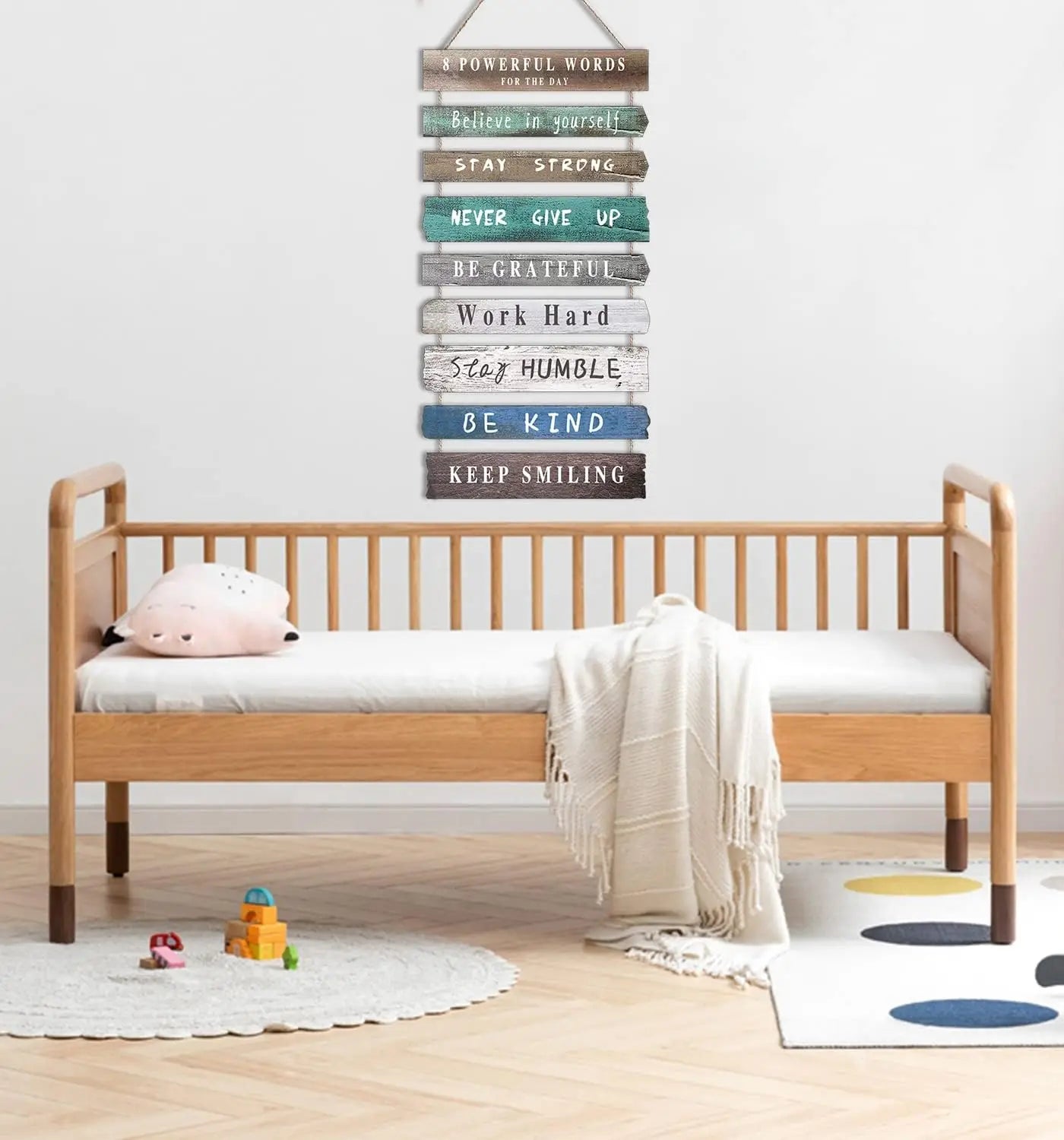 Inspirational Wall Art Decor for Office, Wooden Rustic Hanging Wall Art Decoration Sign, Wall Art for Home Living Room Bedroom