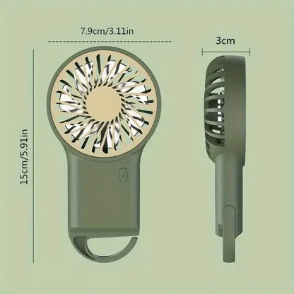 Portable Mini Fan USB Rechargeable Silent Fan Convenient To Carry Suitable for Home Office Travel Camping Handheld Pocket Fan