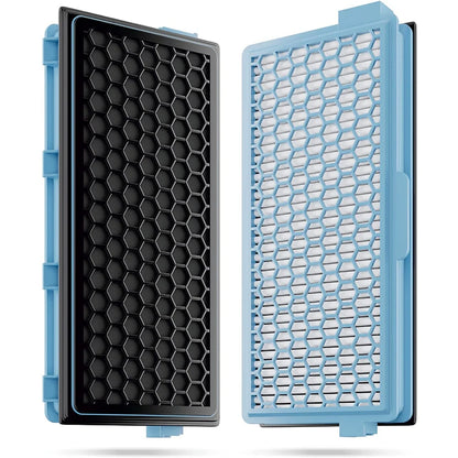 2X HEPA Filters for Miele Vacuum Filters Compact C1-C2 Complete C2- C3 S8340 + 3 Air Clean Filters + 3 Motor Filters