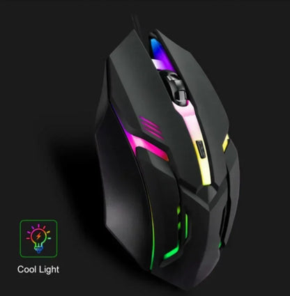 Latest High-Quality Ergonomic Gaming Mouse for Desktop and Laptop Computers,4-Button USB RGB Backlit Mouse