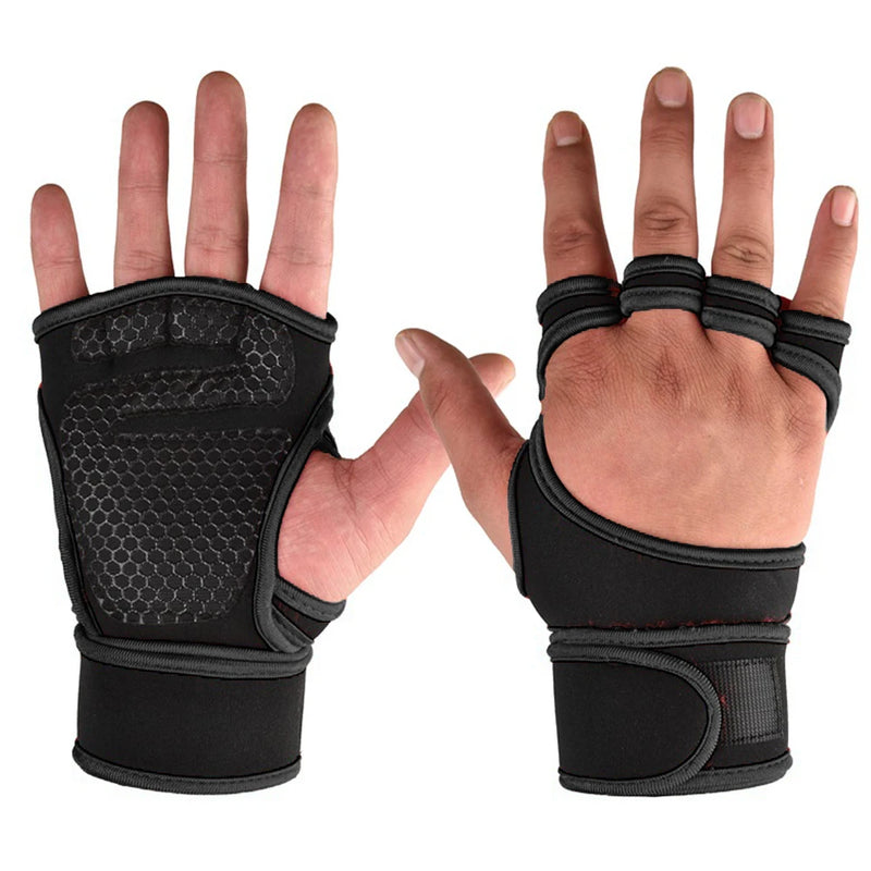 New Training Sport Gloves for Men Women Workout Gloves Fitness Body Building Weightlifting Gym Hand Wrist Palm Protector Gloves