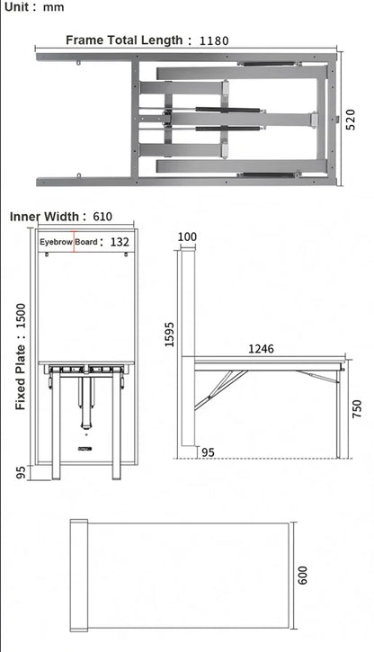 Fold Down Wall Table Accessories Wall Folding Table Multifunctional Wall Mounted Folding Table Accessories for Dining, Home,