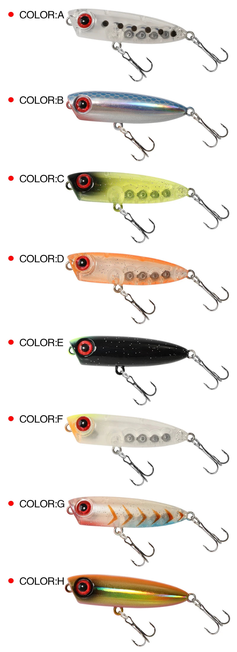 1pcs 45mm 3g Sinking Pencil Fishing Lures Mini Popper Walking Dog Artificial Hard Bait Pesca Wobbler Swimbait Tackle Accessories