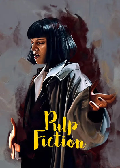 Modern Painting Posters and Prints Movies Pulp Fiction Canvas Painting Wall Art Pictures for Home Living Room Decor Cuadros