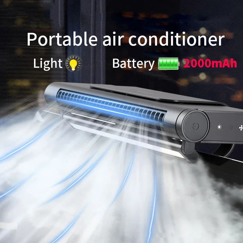 2026 Upgraded Portable Air Conditioner USB Charger Adjustable Office Computer Screen Mounted Electric Fan Desktop Tower F