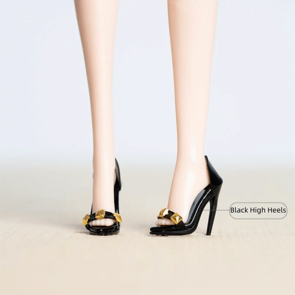 Shoes Accessories Handmade Shoes Exquisite 1/6 Supermodel High Heels Boots Accessories