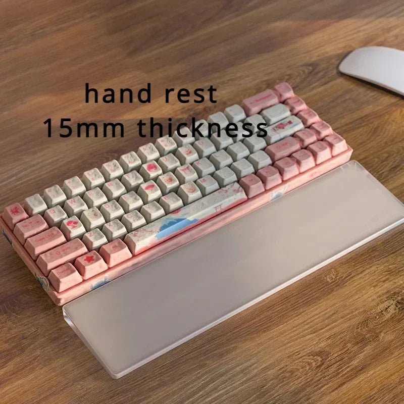 Acrylic Palm Rest Frosted  Wrist Rest Custom Original Hand Mat for Ergonomic 60/75/87/98/104key Mechanical Keyboard Wrist Rest