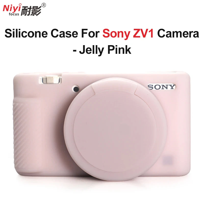 for Sony ZV1 Camera Soft Silicone Case Body Cover Protector Frame Skin for Sony ZV1 Camera ZV1 Glass Film Screen Protector