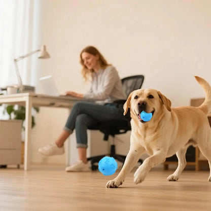 Puppy Chew Ball Pet Teething Training Squeaky Ball Dog Teething Toy for Home Apartment Garden Park Living Room Bedroom Garage