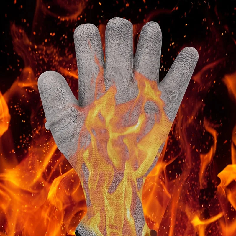 1 Pair of Men's Cold and Waterproof Winter Work Gloves, Warm and Durable Mechanical Gloves, Suitable for Cold Weather