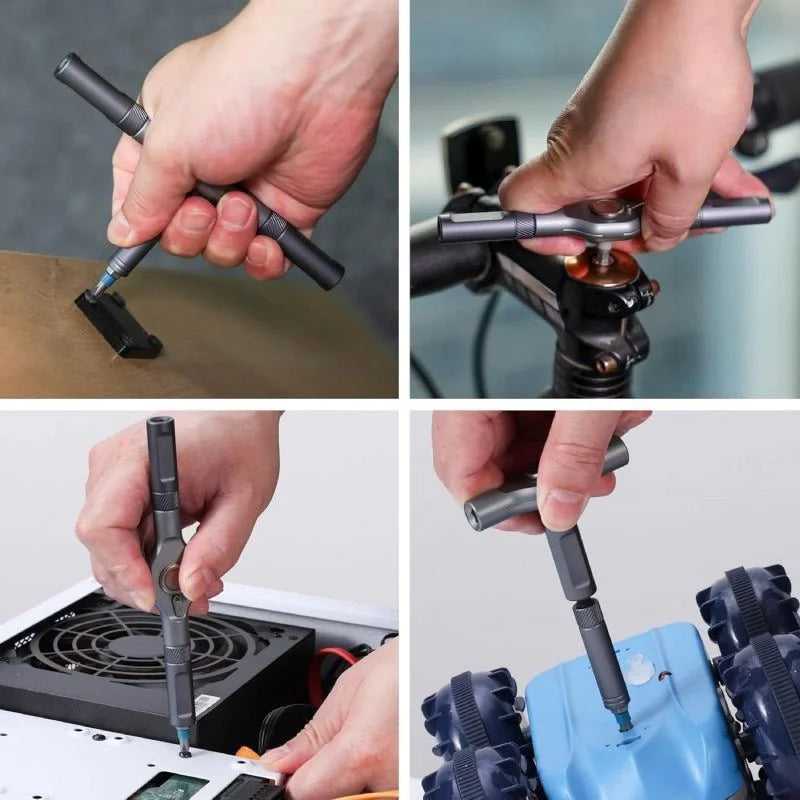 24-in-1 Magnetic Screwdriver Set, DIY Ratchet Driver Kit, Multi-Bit Portable Precision Repair Tool for Furniture, PC & Bicycle