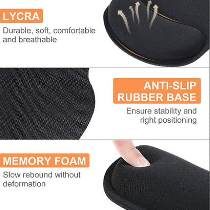 Mouse Pad Memory Foam Mouse Mat Keyboard MousePad Set Ergonomic Wrist Pad Mice Mat ,For Office Computer Laptop moise pad