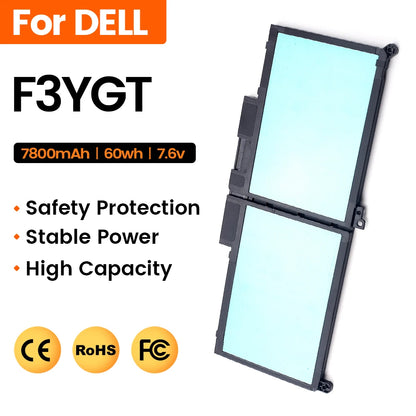 F3YGT for Dell Battery Latitude 7480 12 13 7000 7280 7290 E7280 E7290 E7380 E7390 Laptop Battery High Capacity with Tools