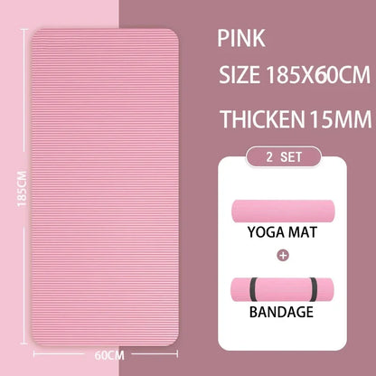 10MM/15MM/20MM Thick Yoga Mat Anti-skid Sports Fitness Mat  Comfort Foam Yoga Matt for ExerciseYoga and Pilates Gymnastics Mat