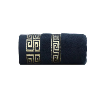 Large 140x70cm Bath Towels Cotton Thick Shower Towel Cover Embroidered Gift Sport Colors - Blue White Brown Black Green Grey