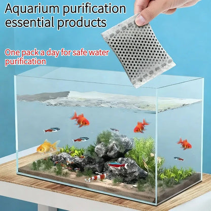 20/40PCS Fish Tank Filter Activated Carbon Bags Premium Aquarium Filter Media Purifies Water Removes Toxins Odors Long Lasting