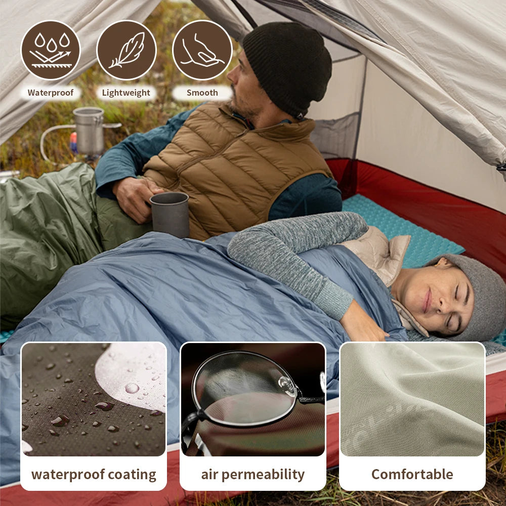 Naturehike Camping Sleeping Bag Outdoor Ultralight LW180 Waterproof Sleeping Bag Hiking Traveling Climbing 3 Seasons