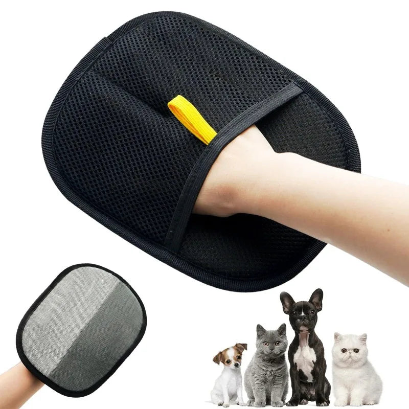Double-Sided Pet Grooming Gloves for Cats And Dogs - Kitten Cleaning Tool Dog Deshedding Brush Pet Hair Removal Pet Supplies