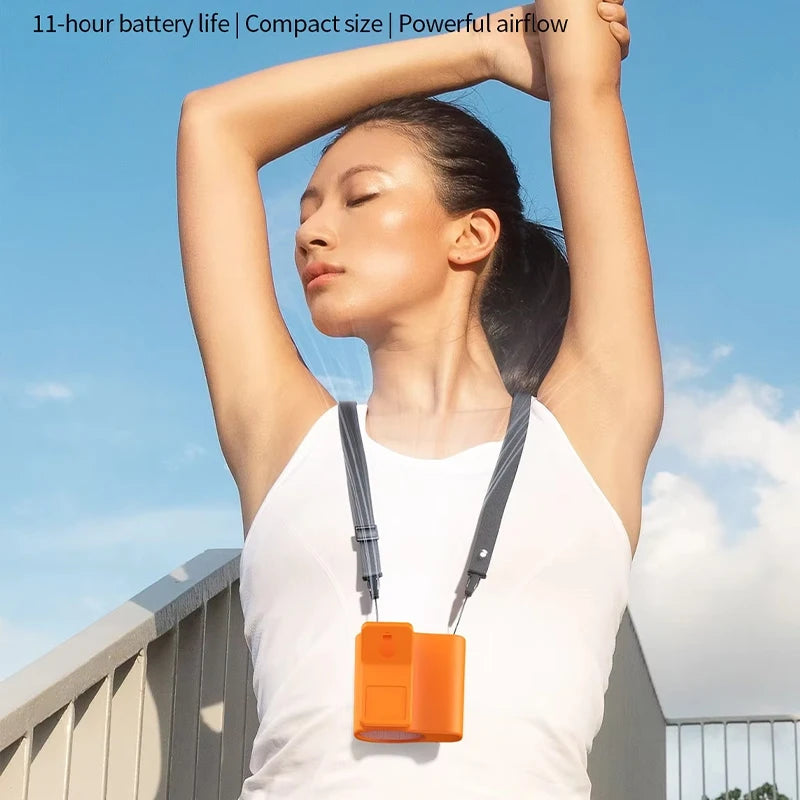 Lenovo Portable Handheld Fan LED Digital Display Lightweight Fan Pocket Size Low Noise Small Electric Fan  Outdoor Fan 2026New