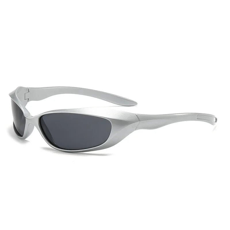 New cross-border riding sunglasses, internet-famous couple style, punk hip-hop sports glasses, European and American futuristic