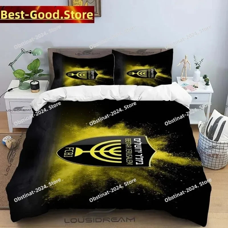 Beitar Jerusalem Fc All Season Twin Bedding Set 3 Piece Comforter Set Bed Duvet Cover Double King Comforter Cover Home Textile