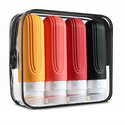 Travel Bottles for Toiletries, Tsa Approved 3oz Travel Size Containers BPA Free Leak Proof Refillable Liquid Silicone Squeezable