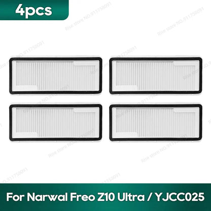 Compatible for Narwal Freo Z10 Ultra / YJCC025 Accessories Roller Brush Hepa Filter Dust Bag Mop Cloth