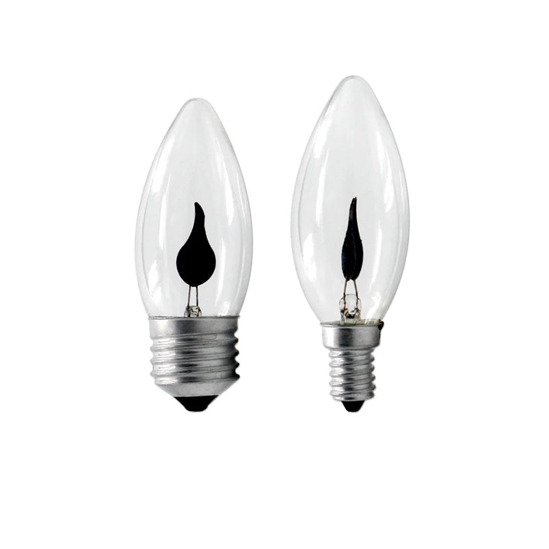4/10/20Pcs Edison Led Candle Light Bulb Flicker Flame E14 E27 LED Flame Effect Bulb Retro For Home Decor Energy Saving Lamp