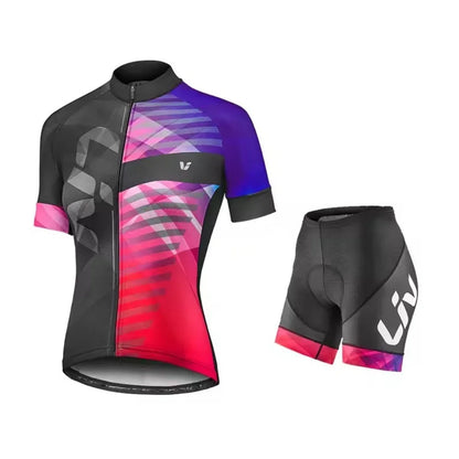 Liv New Women Cycling Shorts Set 2025 Cycling Jersey Bike Clothing Suit Liv Team Version Racing Suit Roupa Ciclismo Feminine